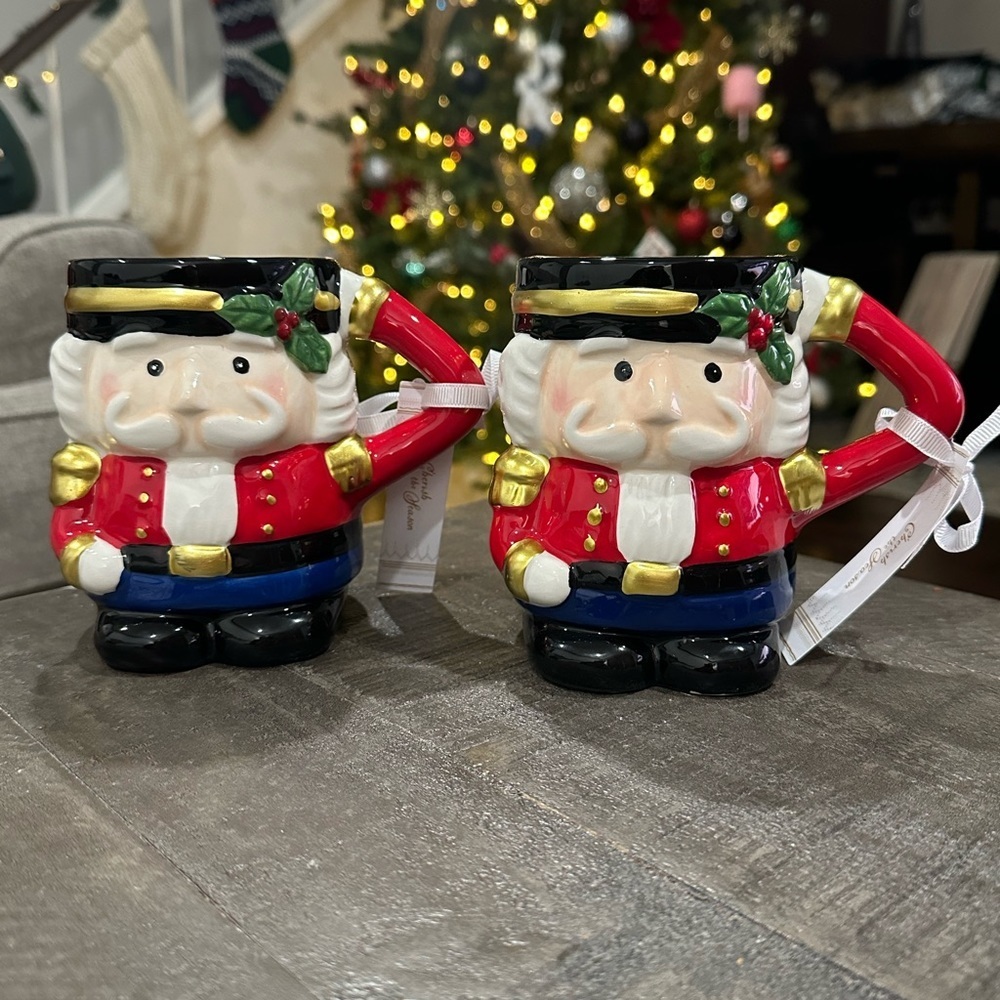 NWT Nutcracker Mugs- Set of Two